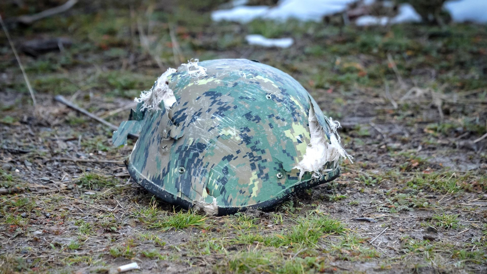 Защитный шлем военнослужащего Защитный шлем военнослужащего - РИА Новости, 1920, 24.04.2022