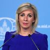 Официальный представитель Министерства иностранных дел России Мария Захарова во время брифинга в Москве