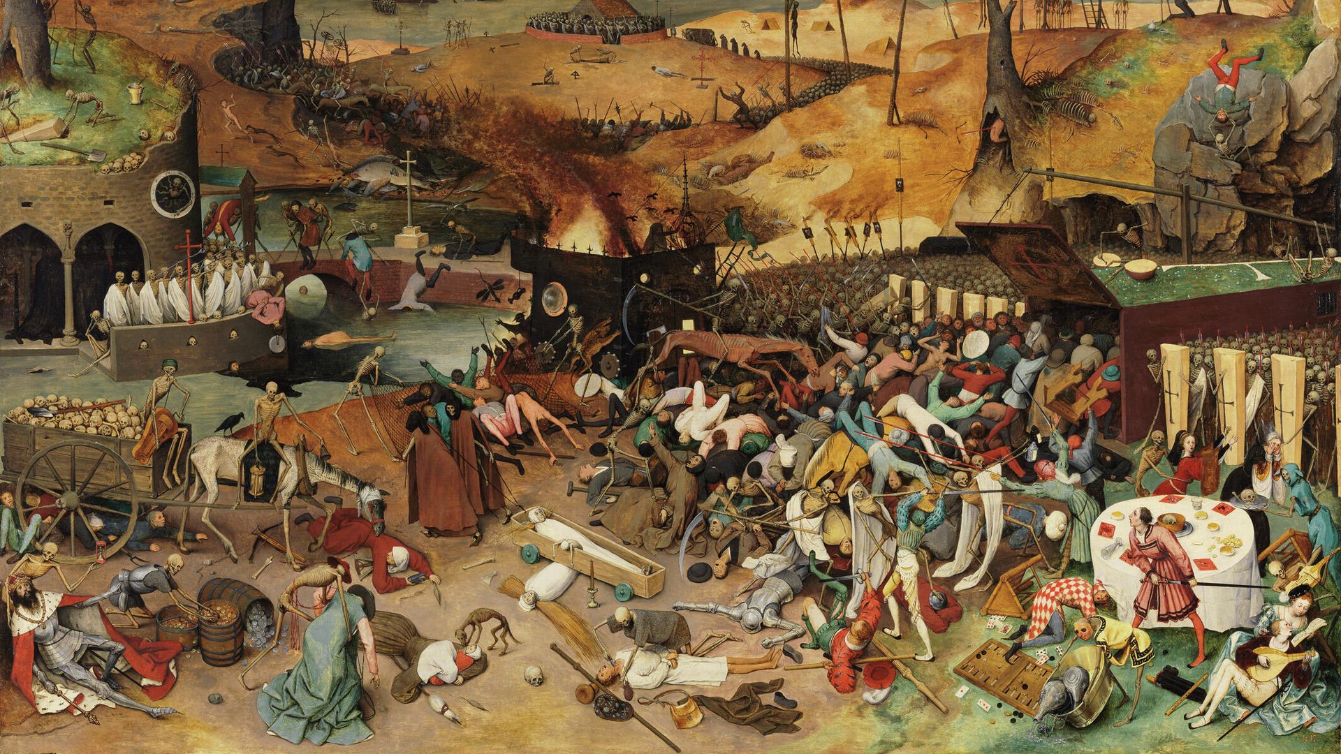 Питер Брейгель Старший, Триумф смерти, 1562 Питер Брейгель Старший, Триумф смерти, 1562 - РИА Новости, 1920, 16.06.2021