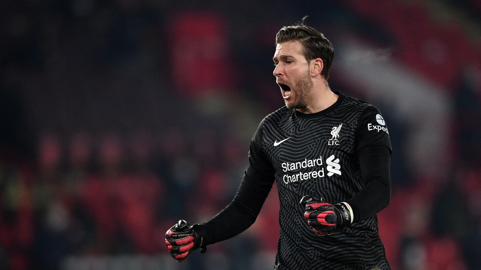 Liverpool's Spanish goalkeeper Adrian reacts after the second goal during the English Premier League football match between Sheffield United and Liverpool at Bramall Lane in Sheffield, northern England on February 28, 2021. (Photo by Shaun Botterill / POOL / AFP) / RESTRICTED TO EDITORIAL USE. No use with unauthorized audio, video, data, fixture lists, club/league logos or 'live' services. Online in-match use limited to 120 images. An additional 40 images may be used in extra time. No video emulation. Social media in-match use limited to 120 images. An additional 40 images may be used in extra time. No use in betting publications, games or single club/league/player publications. /  - РИА Новости, 1920, 14.06.2021