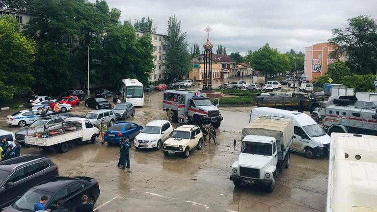 Последствия сильных ливней в Керчи Последствия сильных ливней в Керчи