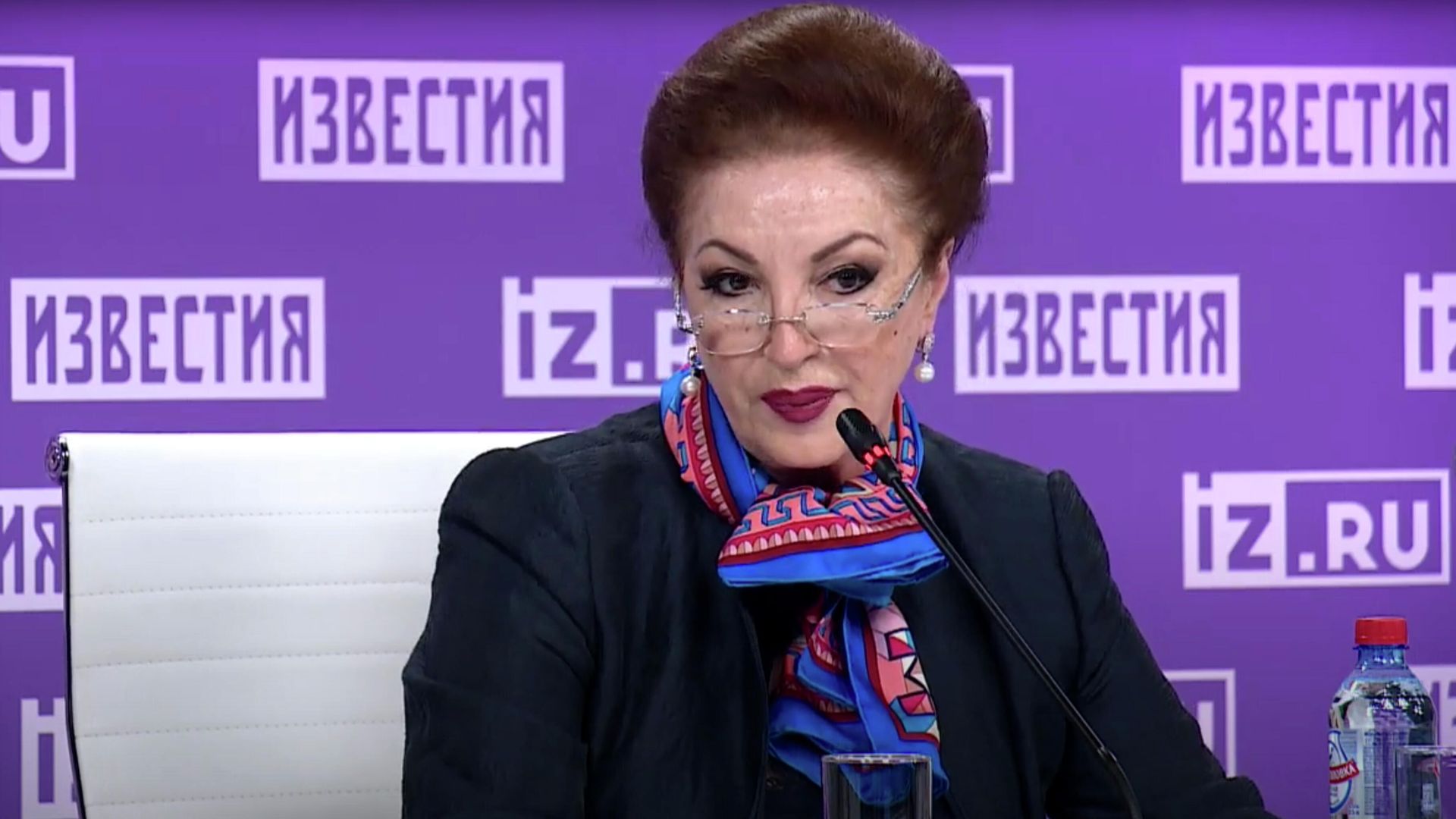 Главный внештатный специалист по акушерству и гинекологии Минздрава России Лейла Адамян на пресс-конференции ко Дню медицинского работника. Кадр видео Главный внештатный специалист по акушерству и гинекологии Минздрава России Лейла Адамян на пресс-конференции ко Дню медицинского работника. Кадр видео - РИА Новости, 1920, 18.06.2021