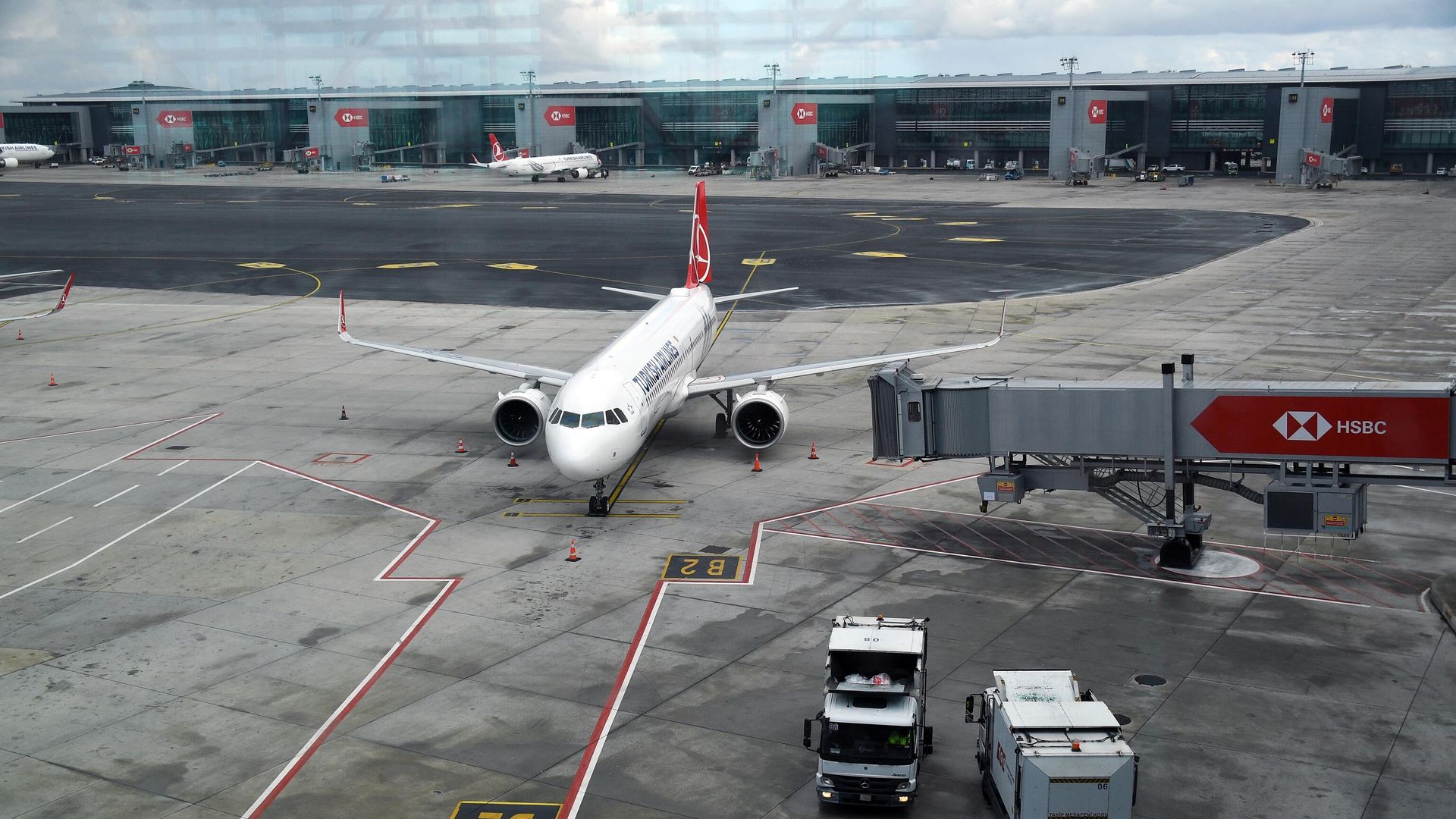 Самолет авиакомпании Turkish Airlines в Международном аэропорту Стамбул Самолет авиакомпании Turkish Airlines в Международном аэропорту Стамбул - РИА Новости, 1920, 24.01.2022