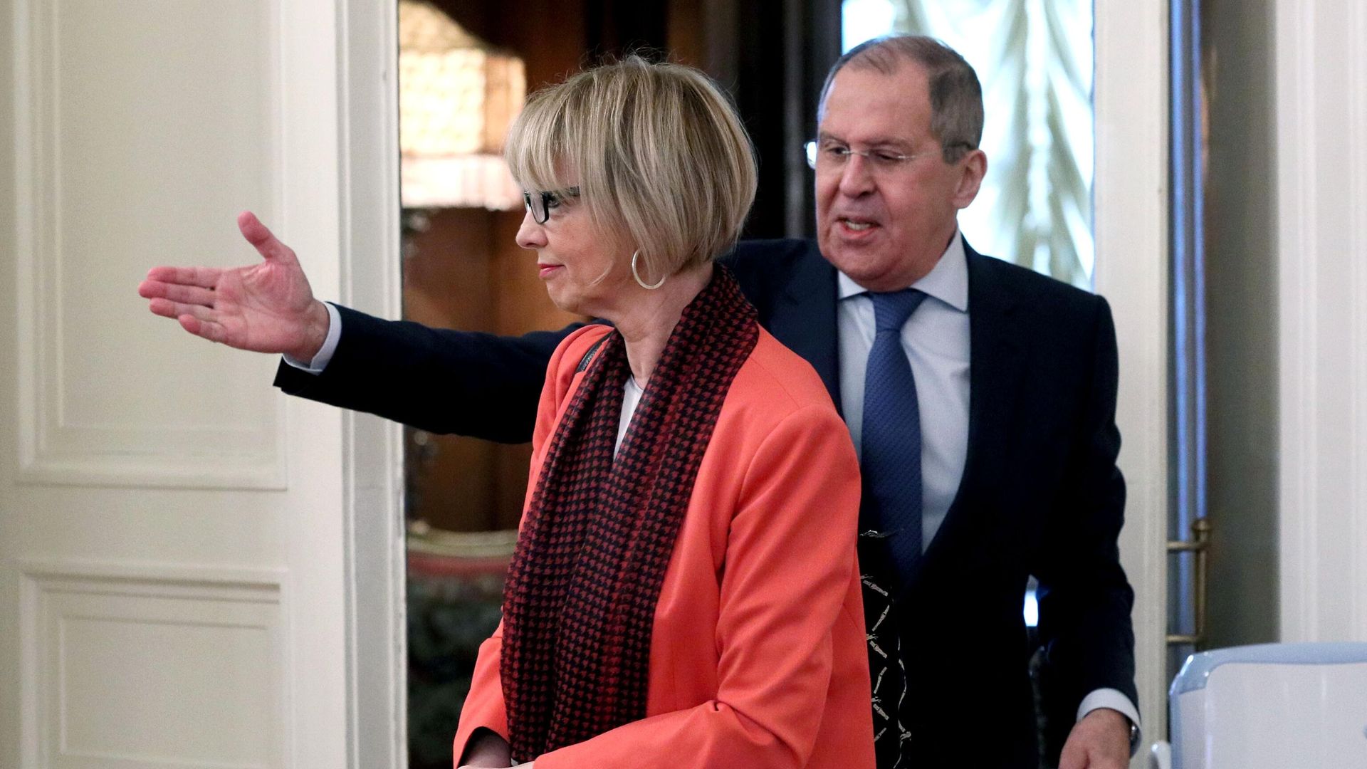 Министр иностранных дел России Сергей Лавров и генеральный секретарь ОБСЕ Хельга Шмид во время встречи в Москве Министр иностранных дел России Сергей Лавров и генеральный секретарь ОБСЕ Хельга Шмид во время встречи в Москве - РИА Новости, 1920, 21.06.2021