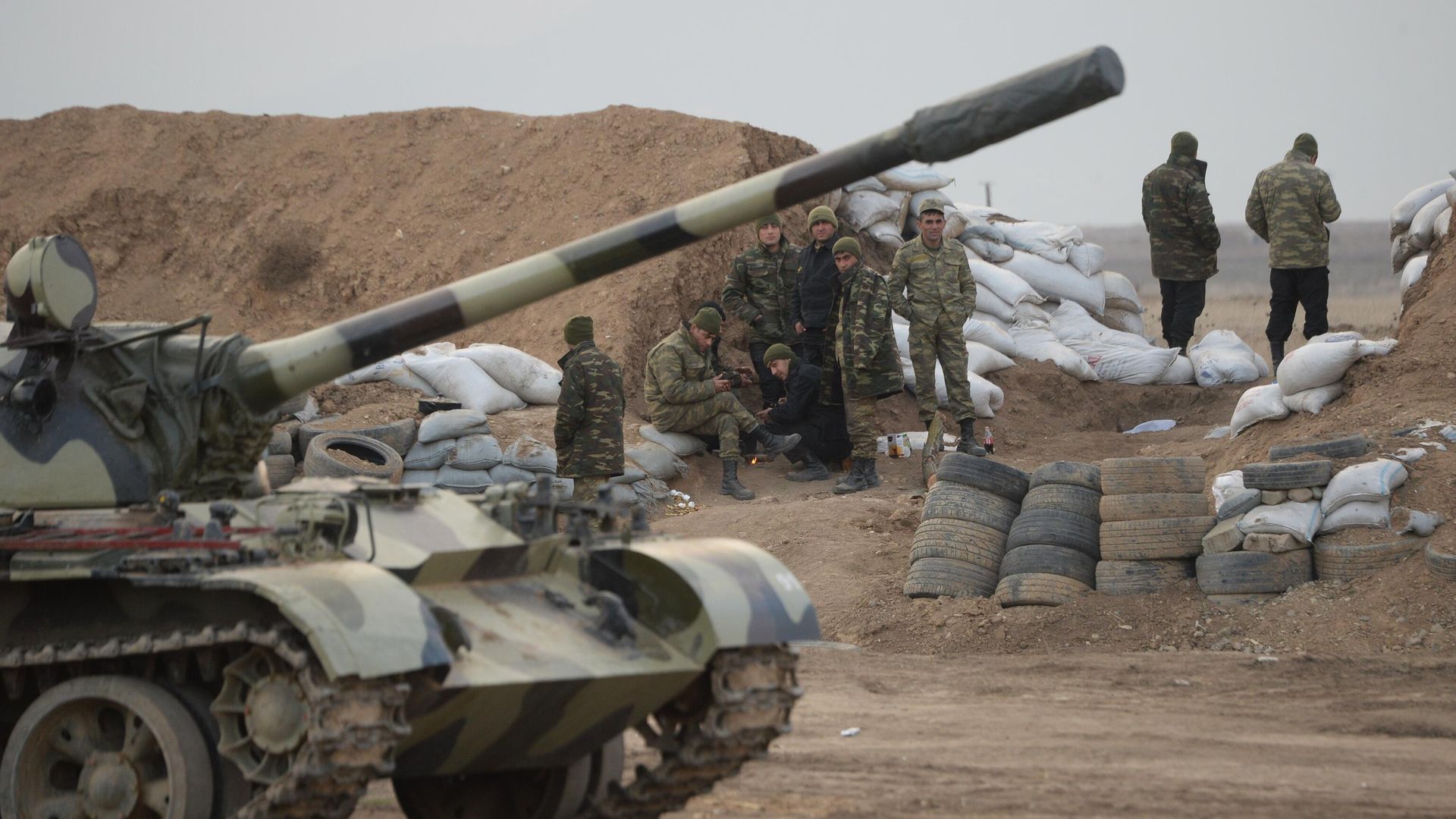 Азербайджанские военнослужащие на территории Агдамского района Азербайджанские военнослужащие на территории Агдамского района - РИА Новости, 1920, 14.10.2021