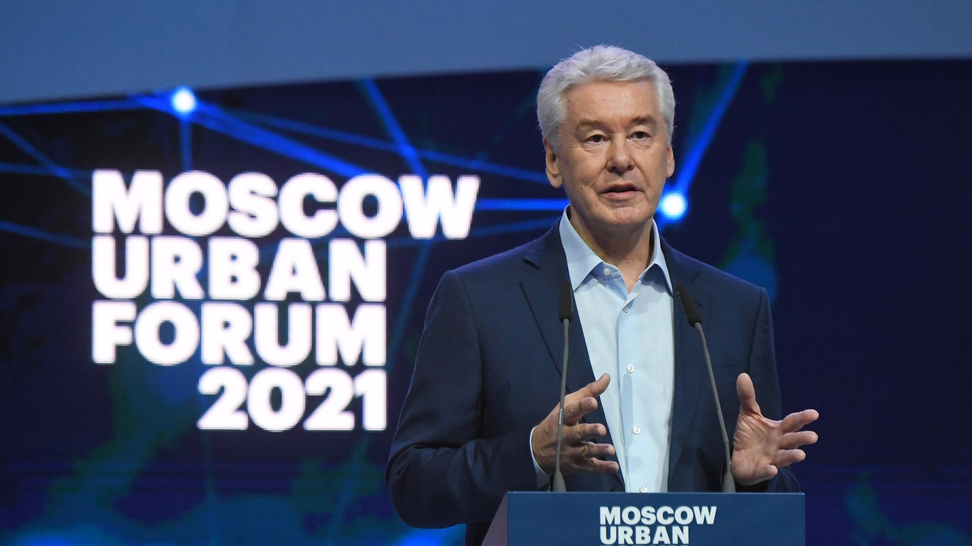 Мэр Москвы Сергей Собянин на форуме Moscow Urban Forum 2021 в парке Зарядье Мэр Москвы Сергей Собянин на форуме Moscow Urban Forum 2021 в парке Зарядье - РИА Новости, 1920, 03.08.2021