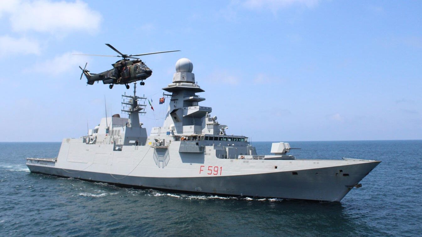 Итальянский фрегат Virginio Fasan Итальянский фрегат Virginio Fasan - РИА Новости, 1920, 29.04.2024
