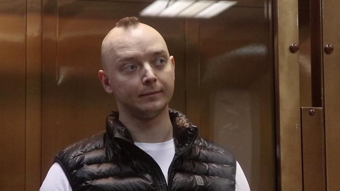 Советник главы Роскосмоса Иван Сафронов на заседании Московского городского суда. Стоп-кадр видео Советник главы Роскосмоса Иван Сафронов на заседании Московского городского суда. Стоп-кадр видео - РИА Новости, 1920, 02.11.2021