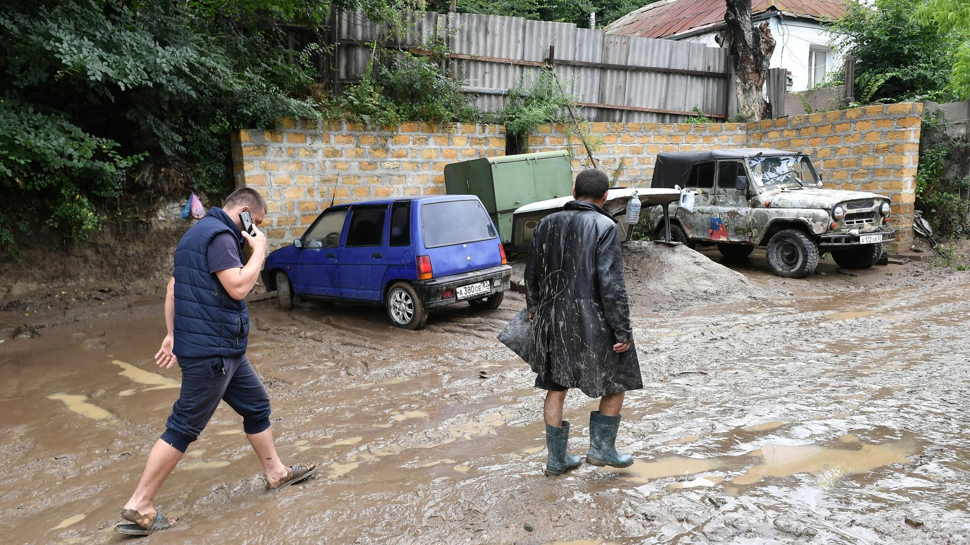 Последствия схода селя в Бахчисарайском районе Последствия схода селя в Бахчисарайском районе - РИА Новости, 1920, 05.07.2021