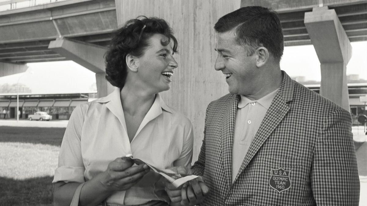 Участники Олимпийских игр 1956 года Ольга Фикотова и Харольд Коннолли - РИА Новости, 1920, 05.07.2021