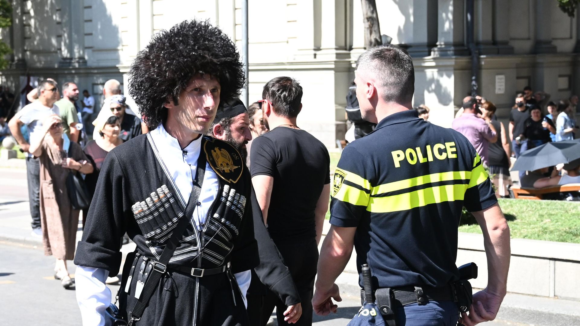 Акция против проведения ЛГБТ-парада в Тбилиси Акция против проведения ЛГБТ-парада в Тбилиси - РИА Новости, 1920, 07.07.2021
