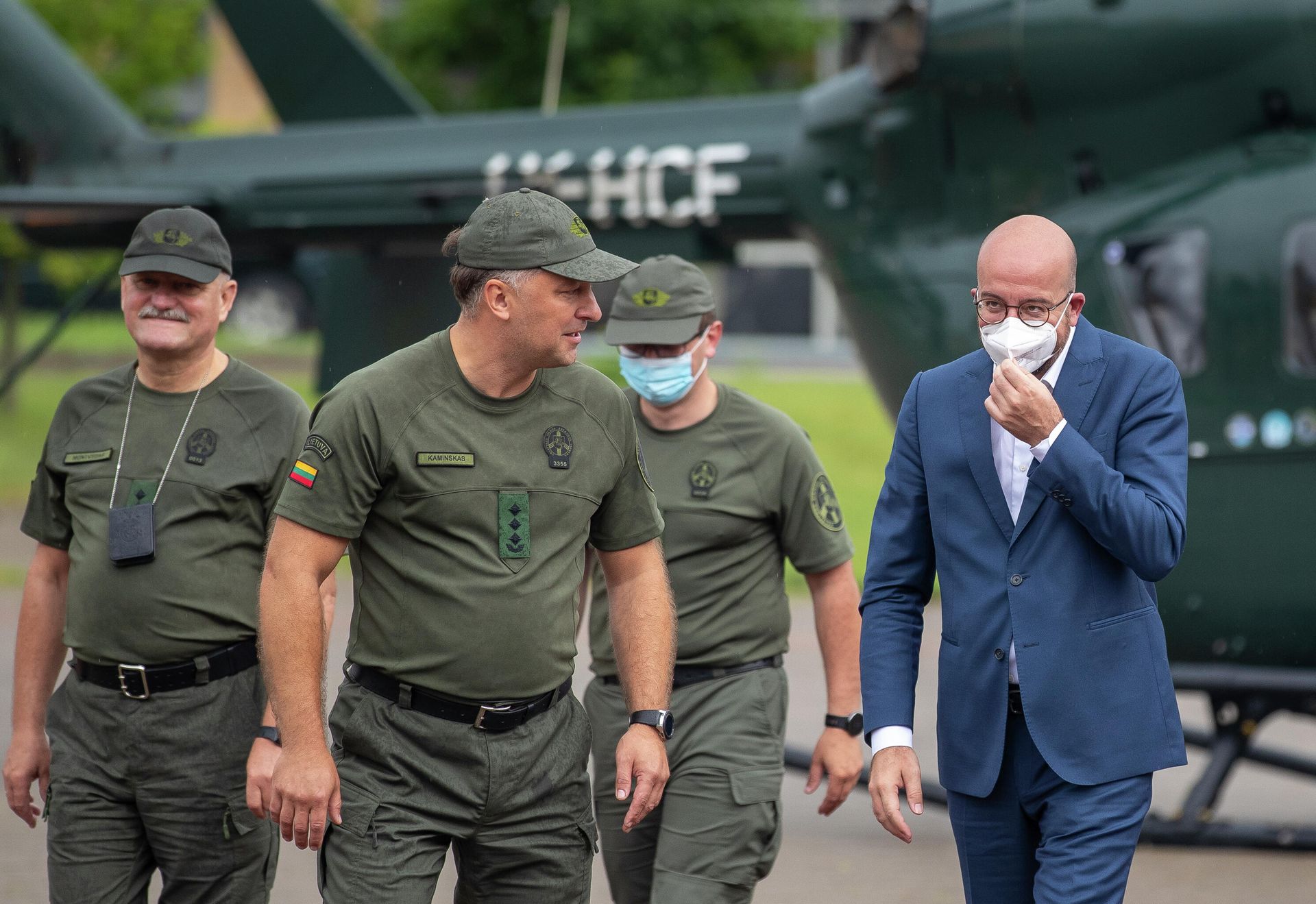 Председатель Европейского совета Шарль Мишель в деревне Мядининкай в Литве  - РИА Новости, 1920, 06.07.2021
