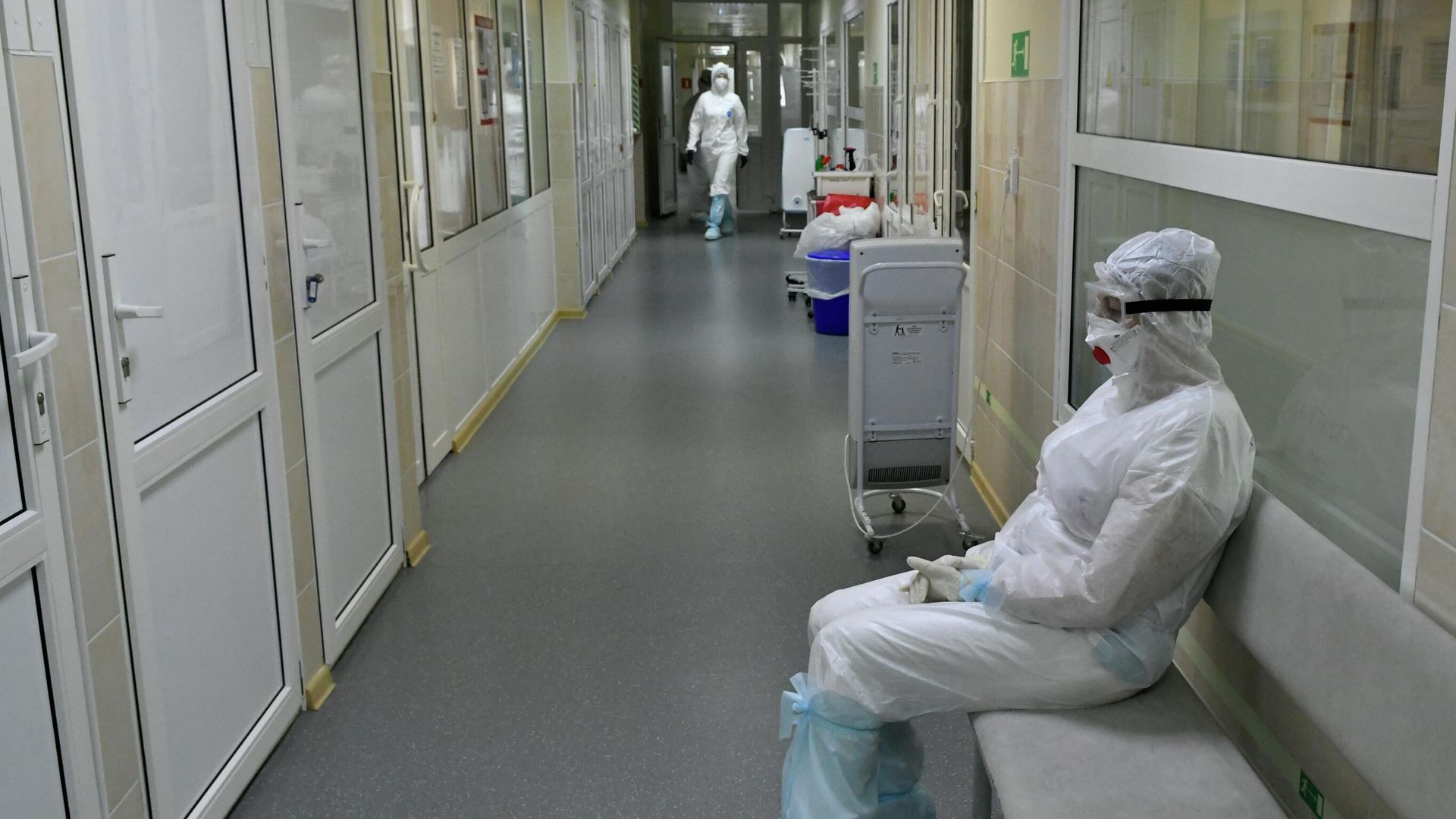 Госпиталь для лечения больных Covid-19 в Краснодаре Госпиталь для лечения больных Covid-19 в Краснодаре - РИА Новости, 1920, 14.09.2021