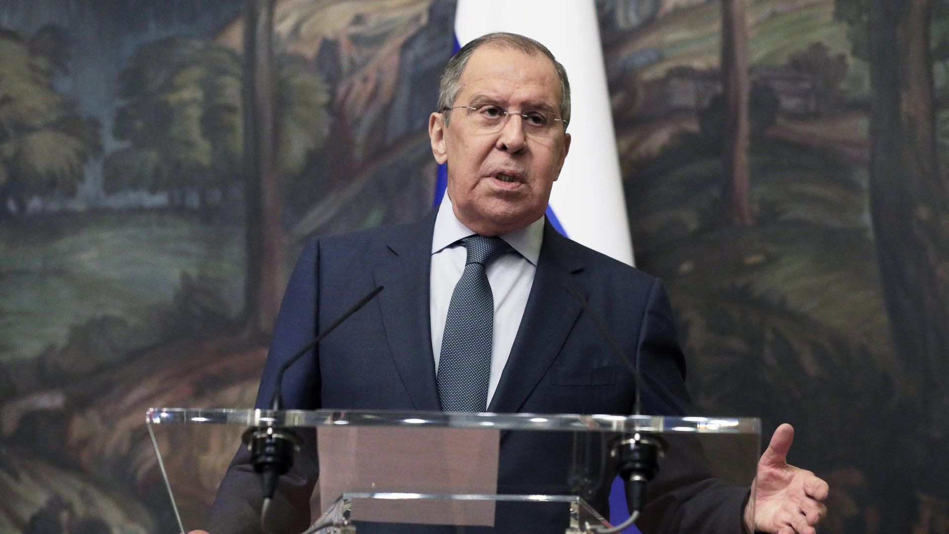 Министр иностранных дел РФ Сергей Лавров на пресс-конференции по итогам встречи с министром иностранных дел Республики Индии Субраманияном Джайшанкаром Министр иностранных дел РФ Сергей Лавров на пресс-конференции по итогам встречи с министром иностранных дел Республики Индии Субраманияном Джайшанкаром - РИА Новости, 1920, 16.07.2021