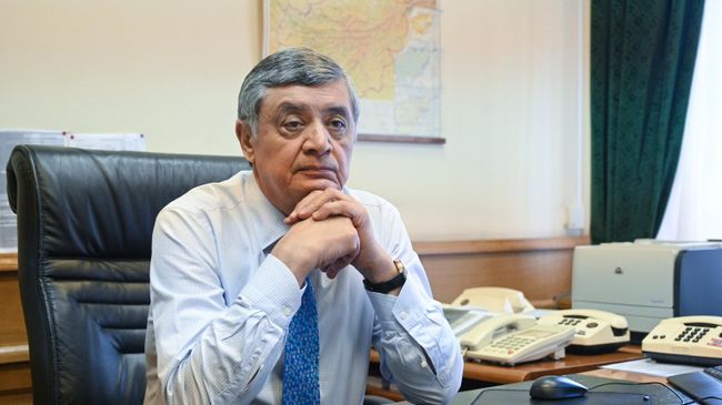 Специальный представитель президента России по Афганистану Замир Кабулов во время интервью