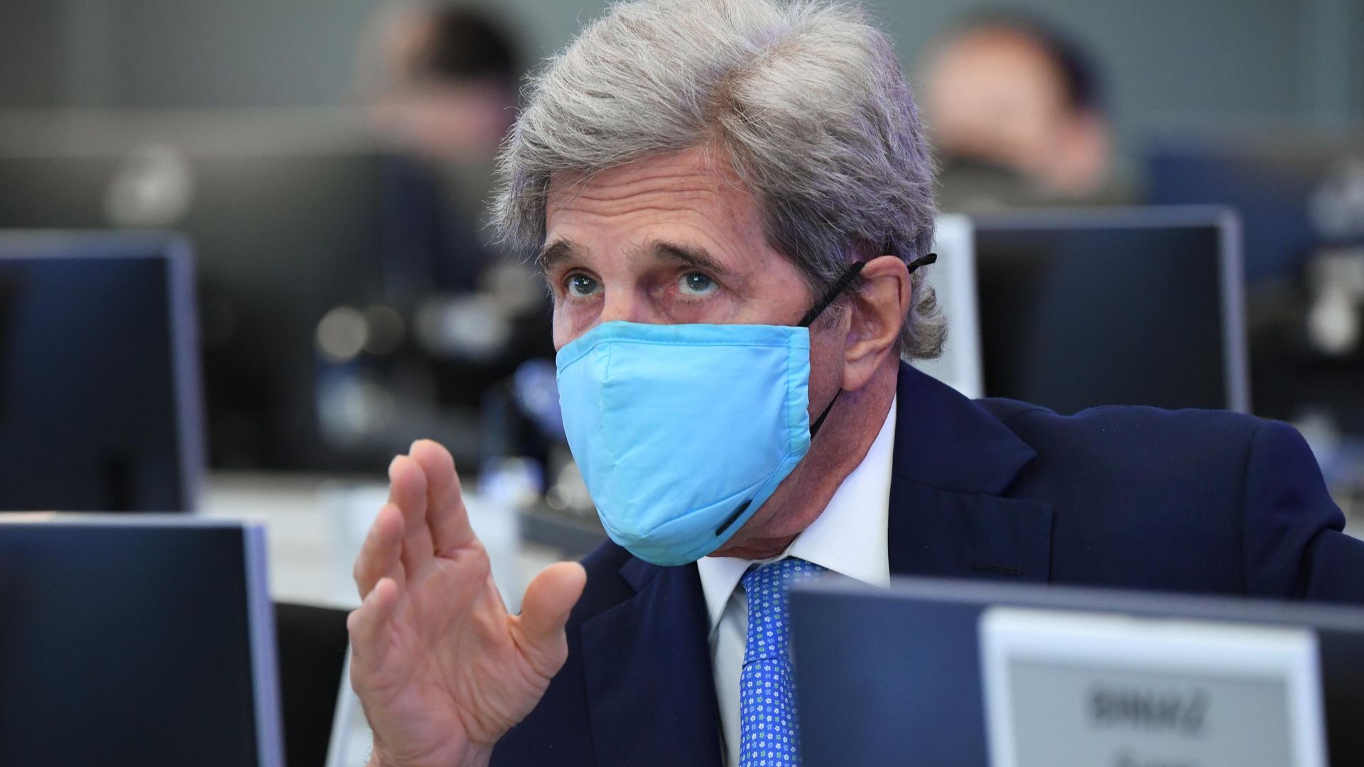 Специальный представитель президента США по вопросам климата Джон Керри в координационном центре при правительстве РФ - РИА Новости, 1920, 15.07.2021