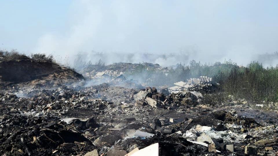 Пожар на мусорном полигоне Пожар на мусорном полигоне - РИА Новости, 1920, 04.08.2023