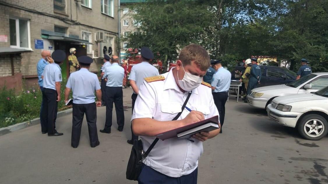 Следственный комитет на месте хлопка газа в жилом доме в Барнауле Следственный комитет на месте хлопка газа в жилом доме в Барнауле - РИА Новости, 1920, 29.07.2021