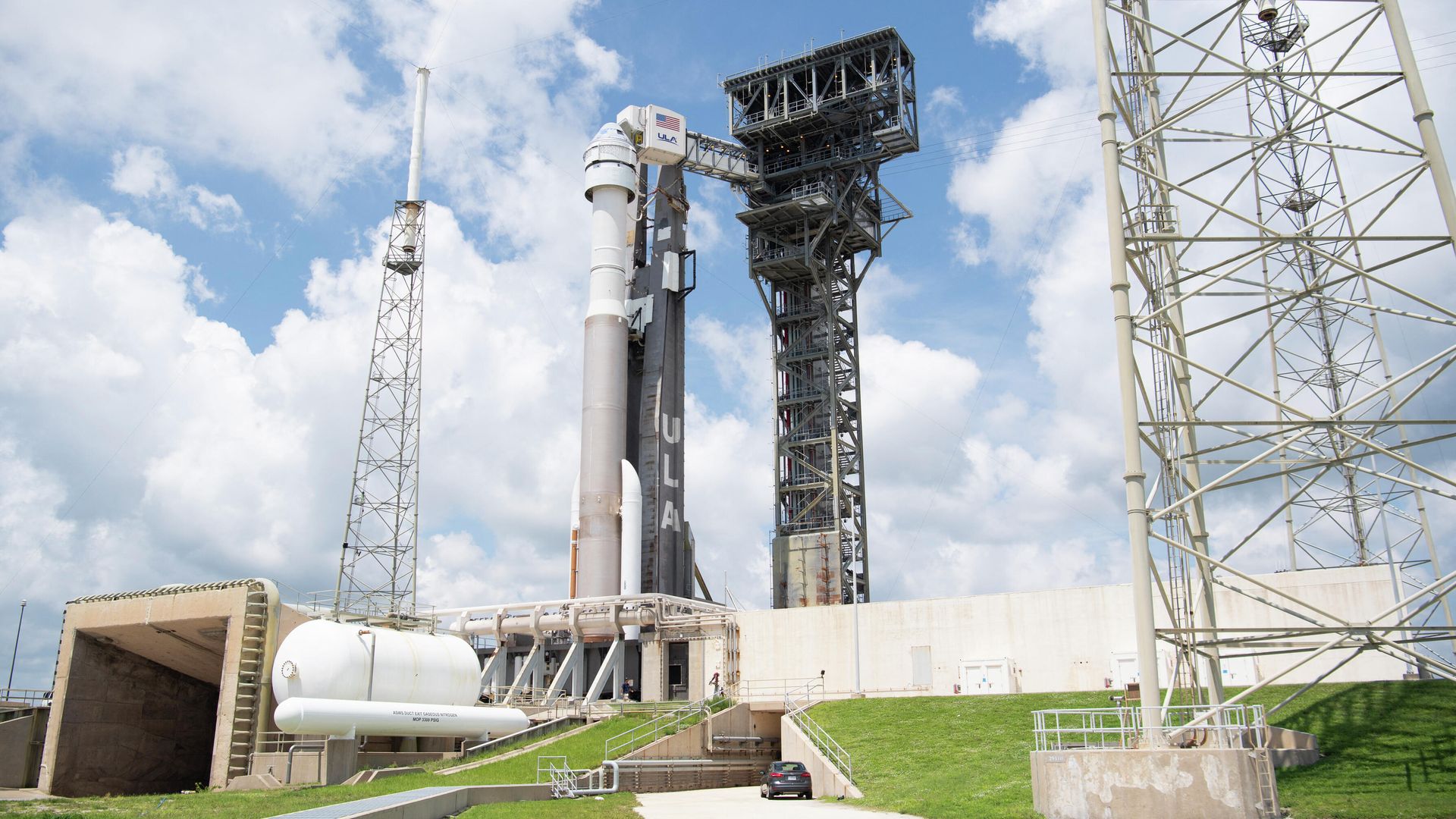 Ракета United Launch Alliance Atlas V с космическим кораблем Boeing CST-100 Starliner на борту на стартовой площадке космического стартового комплекса Ракета United Launch Alliance Atlas V с космическим кораблем Boeing CST-100 Starliner на борту на стартовой площадке космического стартового комплекса - РИА Новости, 1920, 30.07.2021