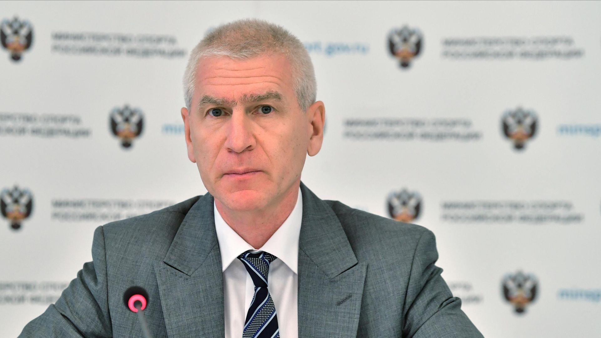 Министр спорта РФ Олег Матыцин на заседании штаба по контролю подготовки сборной России к Олимпиаде-2020 в Министерстве спорта Российской Федерации в Москве. - РИА Новости, 1920, 13.08.2021