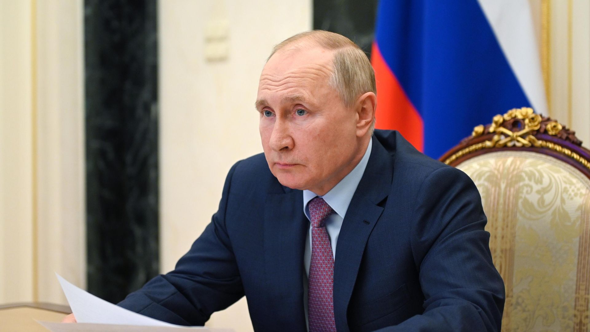 Президент РФ Владимир Путин проводит в режиме видеоконференции совещание с членами правительства РФ Президент РФ Владимир Путин проводит в режиме видеоконференции совещание с членами правительства РФ - РИА Новости, 1920, 06.08.2021
