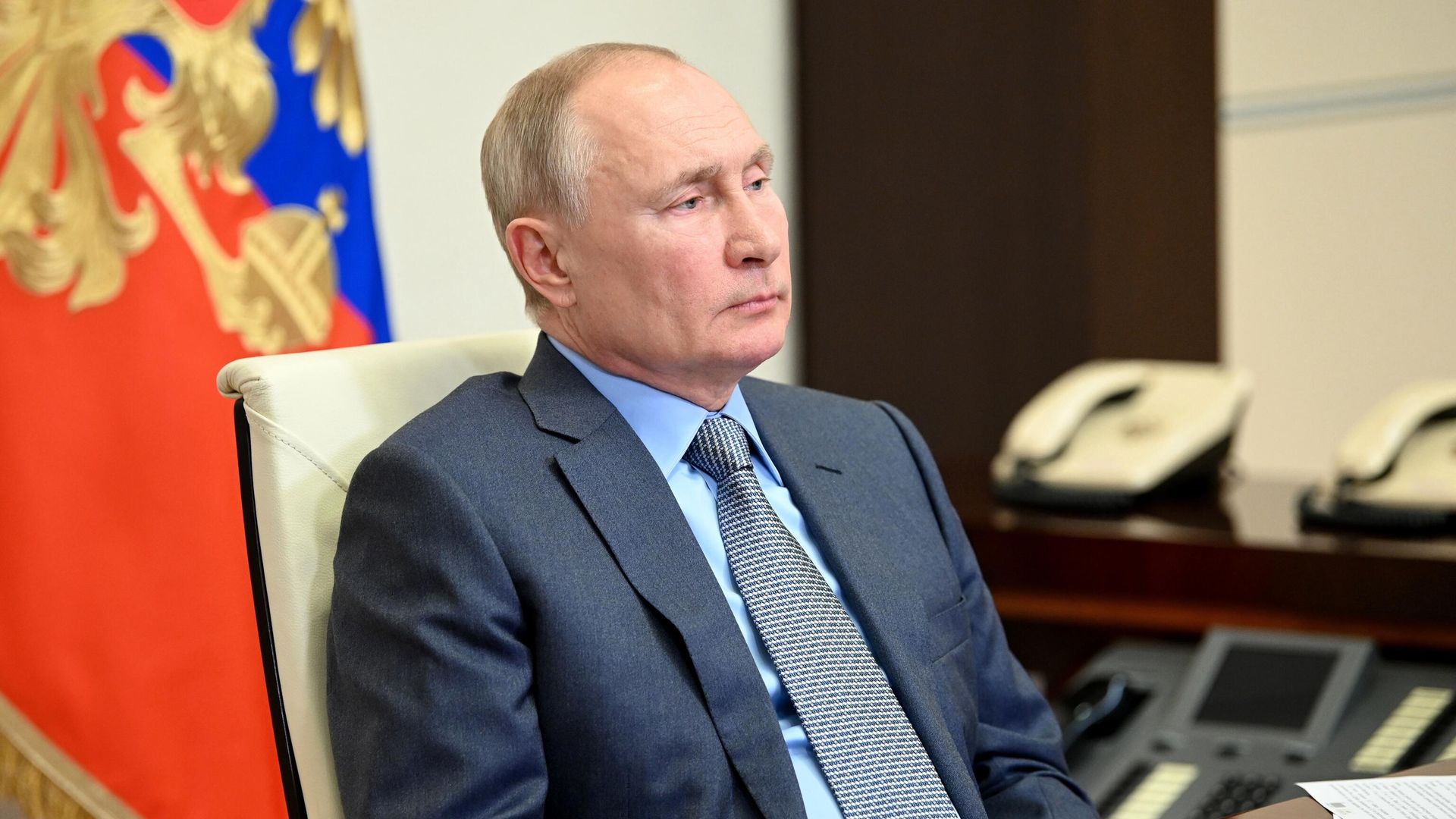 Президент РФ В. Путин встретился с врио главы Дагестана С. Меликовым Президент РФ В. Путин встретился с врио главы Дагестана С. Меликовым - РИА Новости, 1920, 21.08.2021