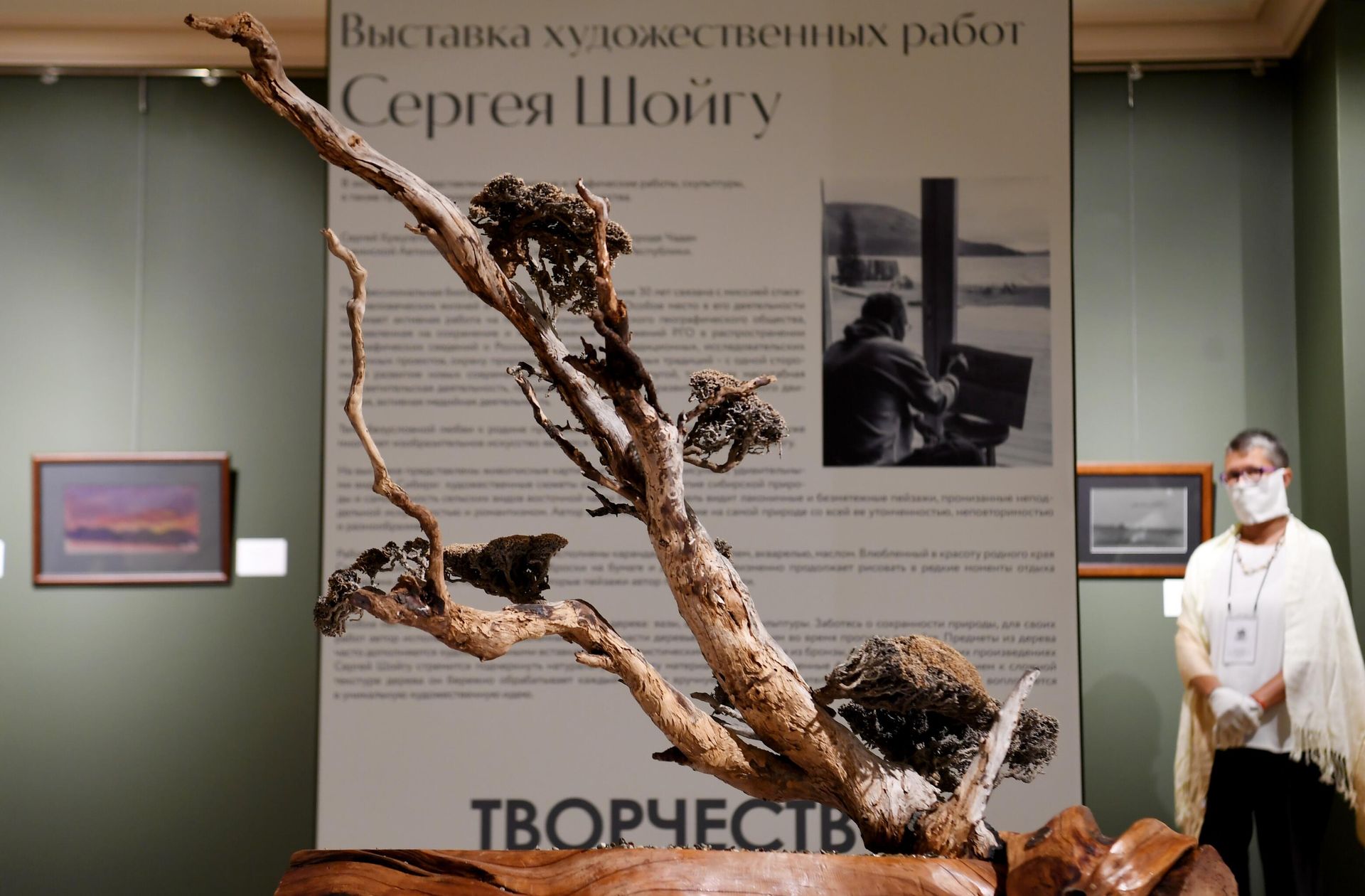Экспонаты на выставке художественных работ министра обороны России, президента Русского географического общества Сергея Шойгу Творчество ради жизни Экспонаты на выставке художественных работ министра обороны России, президента Русского географического общества Сергея Шойгу Творчество ради жизни - РИА Новости, 1920, 21.08.2021