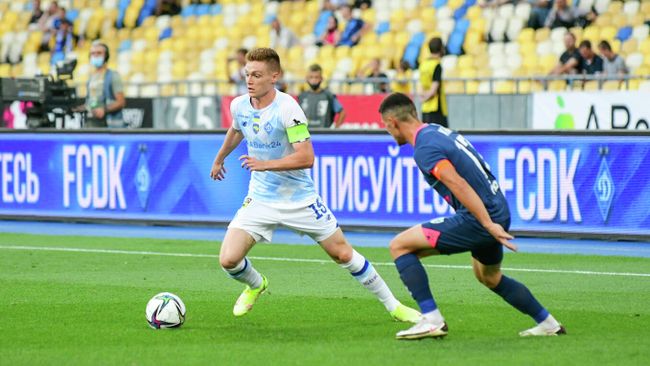 Полузащитник киевского Динамо Виктор Цыганков