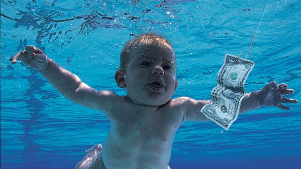 Фрагмент обложки альбома Nevermind группы Nirvana Фрагмент обложки альбома Nevermind группы Nirvana - РИА Новости, 1920, 04.01.2022