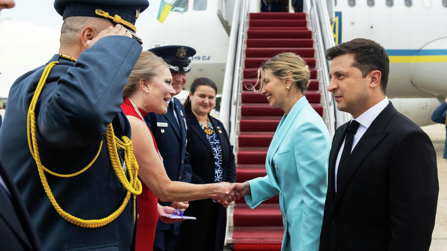 Президент Украины Владимир Зеленский с супругой Еленой в Вашингтоне - РИА Новости, 1920, 01.09.2021