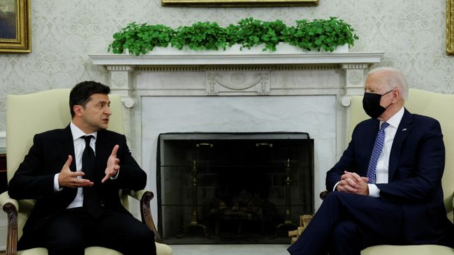 Президент Украины Владимир Зеленский и президент США Джо Байден 
