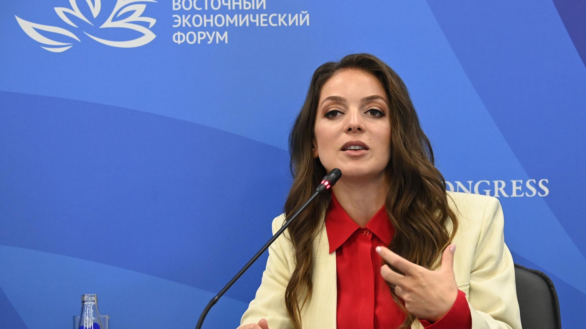 Руководитель Ростуризма Зарина Догузова на Восточном экономическом форуме 2021 Руководитель Ростуризма Зарина Догузова на Восточном экономическом форуме 2021 - РИА Новости, 1920, 20.10.2022