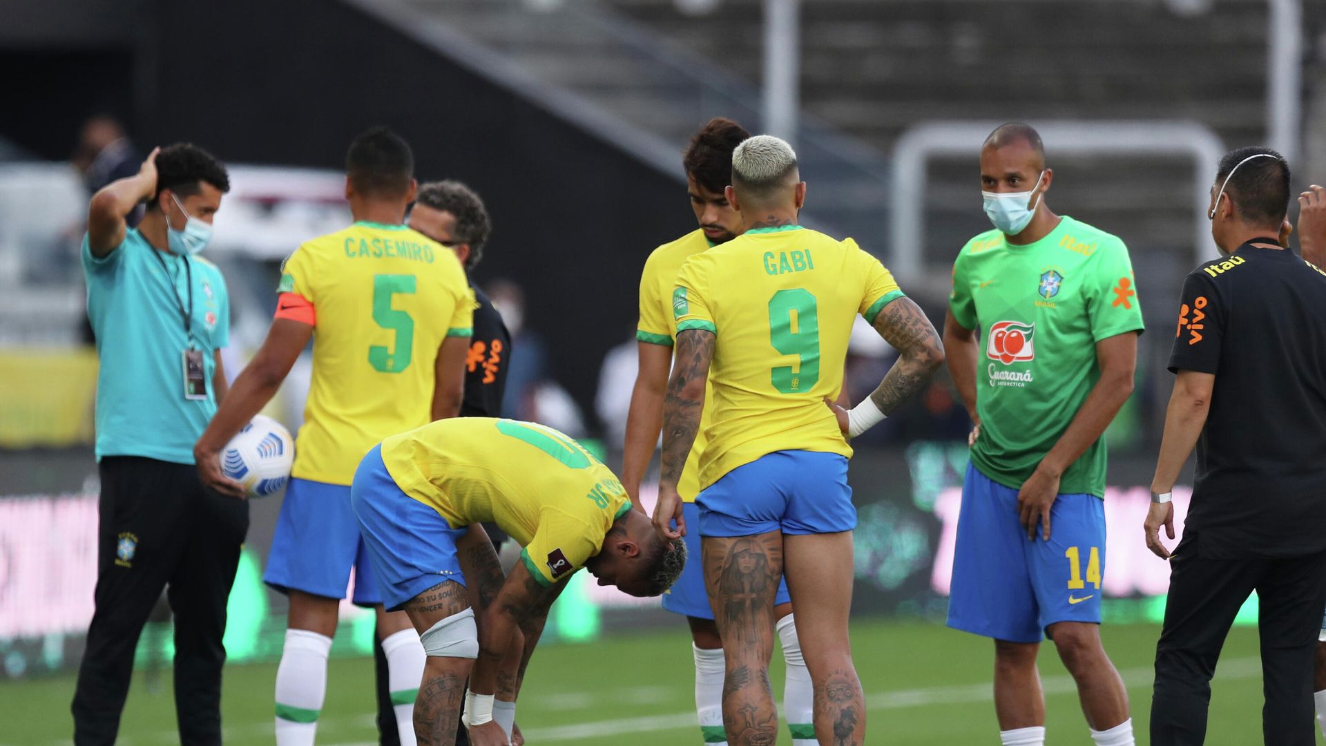 Футболисты сборной Бразилии - РИА Новости, 1920, 07.09.2021