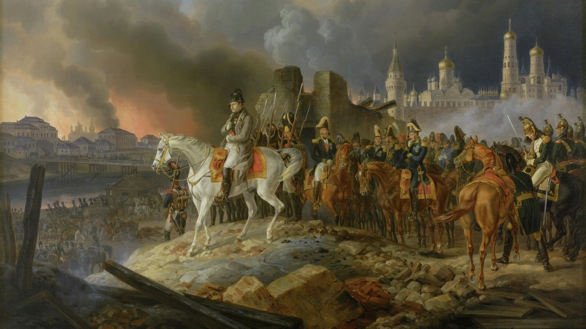 Наполеон сжигает Москву Наполеон сжигает Москву - РИА Новости, 1920, 08.09.2021