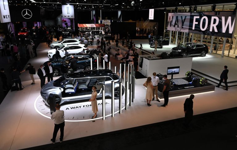 Стенд китайского автопроизводителя Great Wall Motors на Международном Мюнхенском автосалоне Стенд китайского автопроизводителя Great Wall Motors на Международном Мюнхенском автосалоне