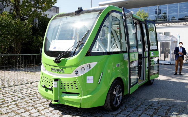 Автобус Navya на Международном Мюнхенском автосалоне Автобус Navya на Международном Мюнхенском автосалоне