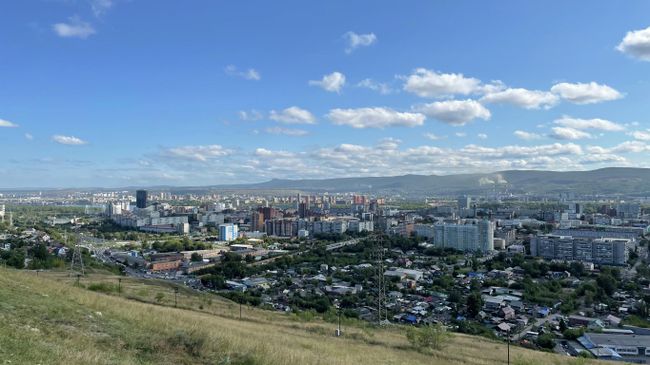 Вид на Красноярск с Караульной горы