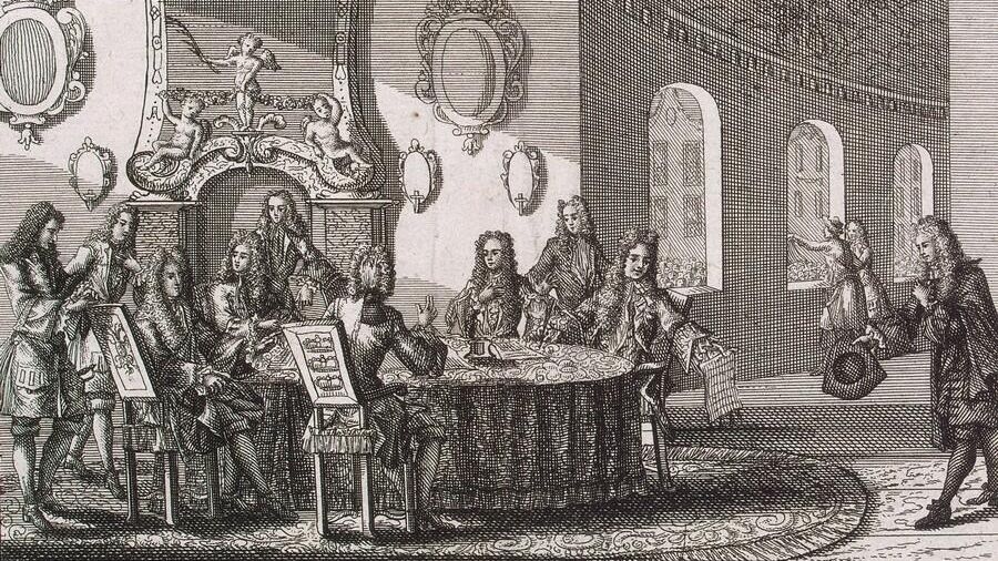 Подписание мирного договора в Ништадте 30 августа 1721 года Подписание мирного договора в Ништадте 30 августа 1721 года - РИА Новости, 1920, 10.09.2021