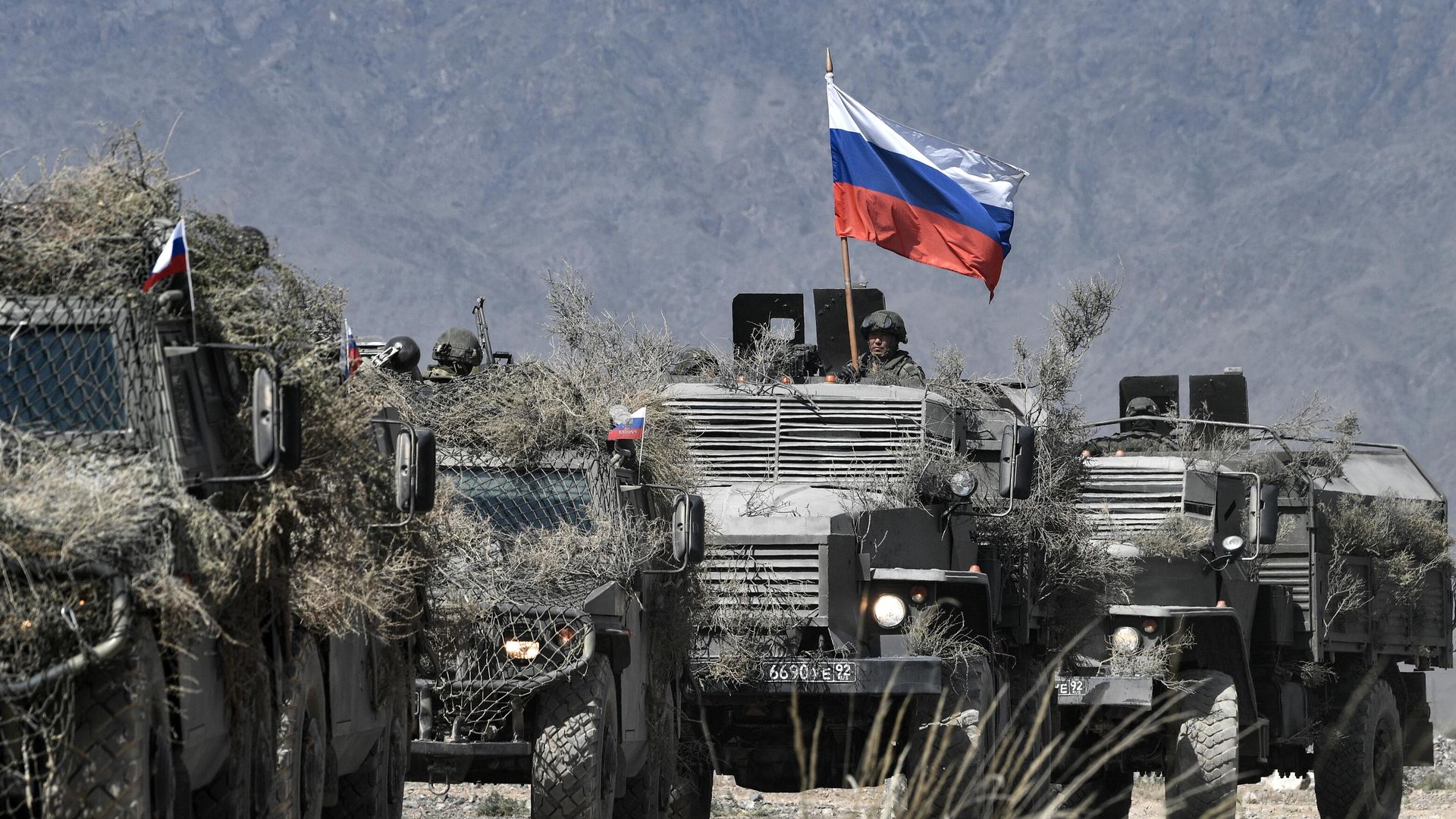 Колонна российской военной техники Колонна российской военной техники - РИА Новости, 1920, 03.12.2022