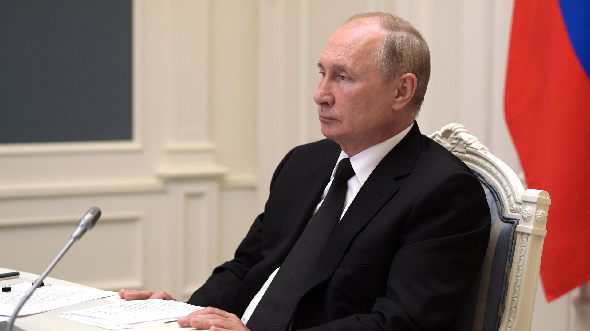 Президент РФ Владимир Путин принимает участие в XIII саммите БРИКС в режиме видеоконференции - РИА Новости, 1920, 14.09.2021