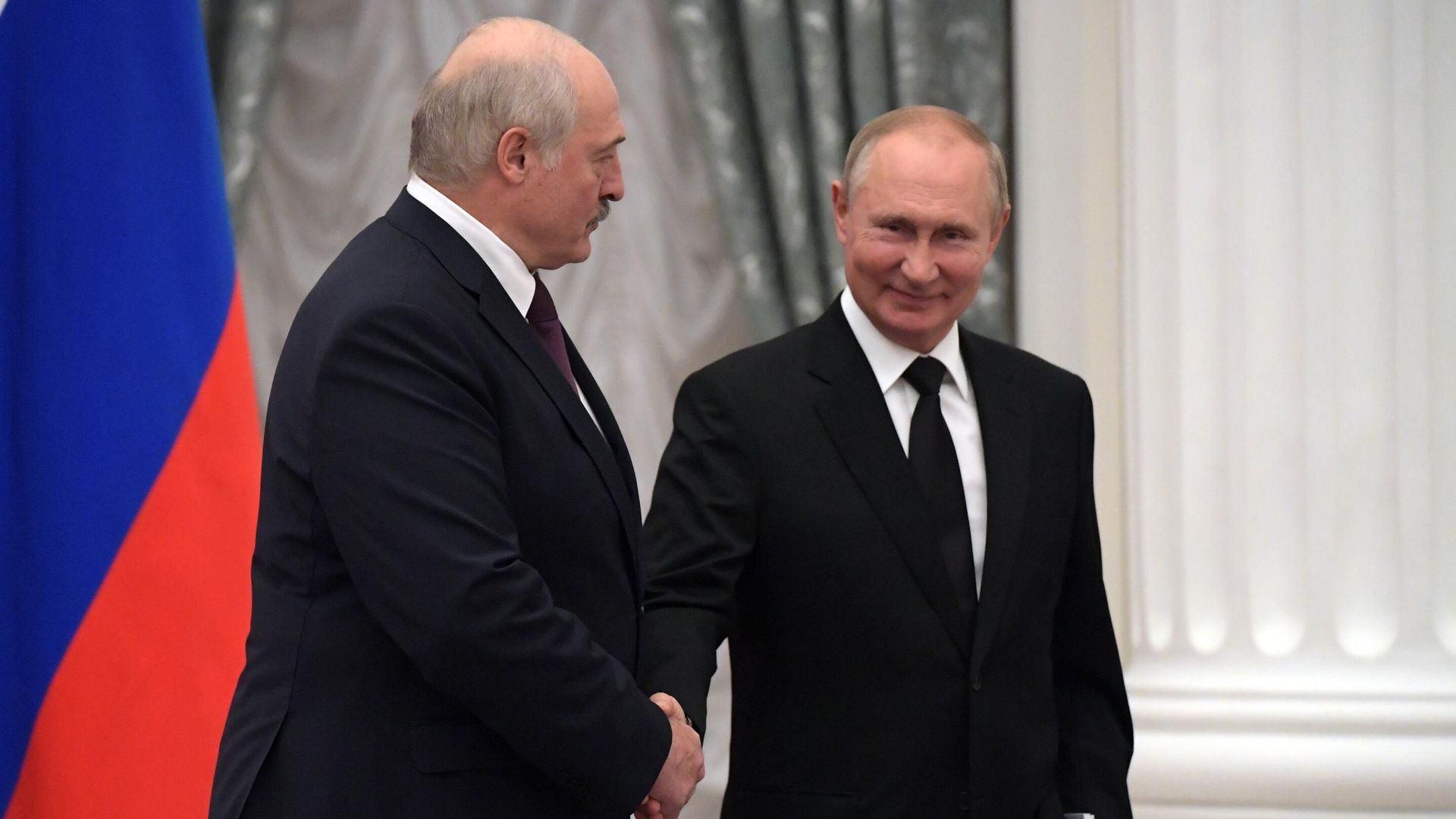 Президент России Владимир Путин и президент Белоруссии Александр Лукашенко - РИА Новости, 1920, 11.10.2022