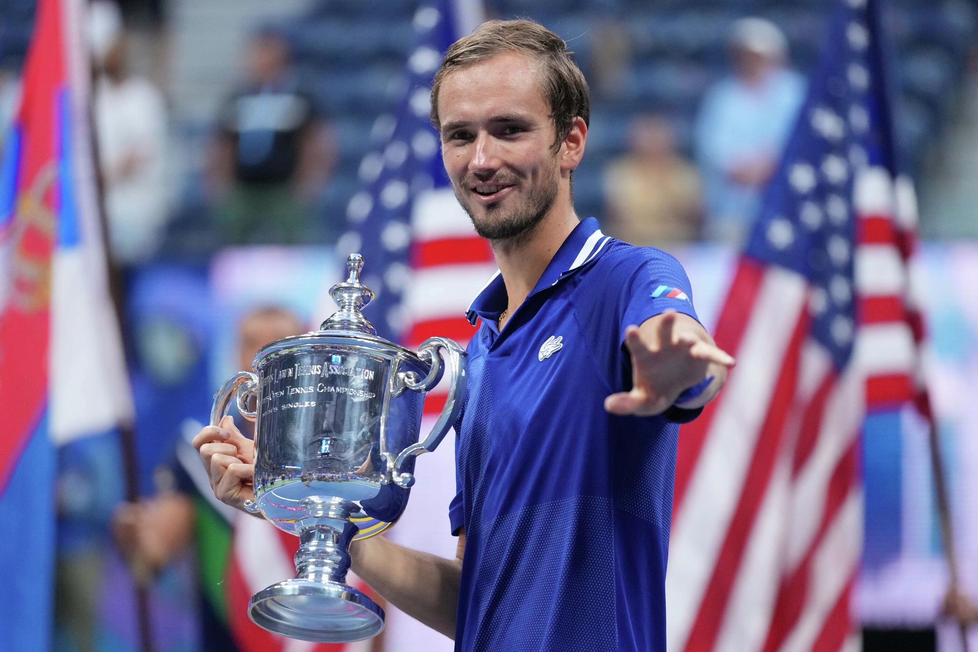 Российский теннисист Даниил Медведев - победитель US Open. Российский теннисист Даниил Медведев - победитель US Open. - РИА Новости, 1920, 13.09.2021