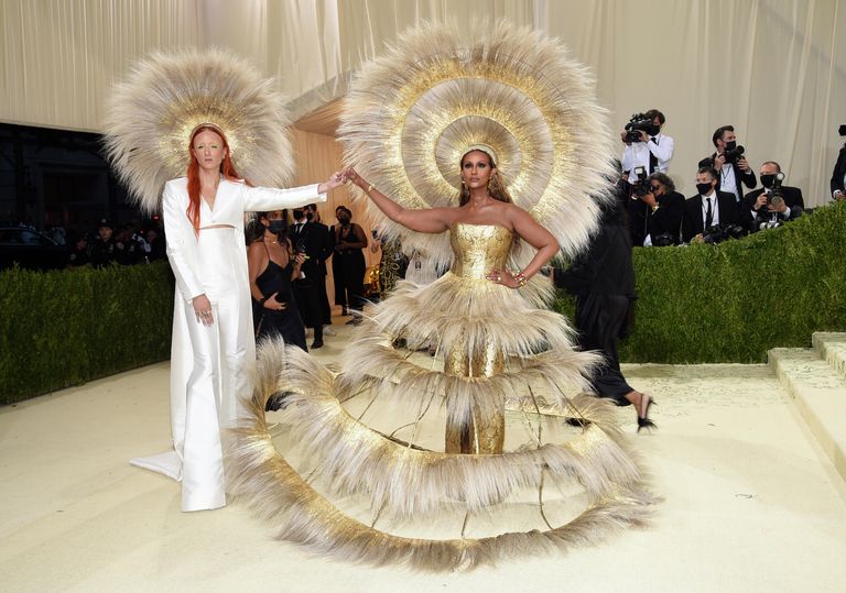 Харрис Рид и Иман на балу Института костюма Met Gala в Нью-Йорке Харрис Рид и Иман на балу Института костюма Met Gala в Нью-Йорке