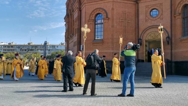 Освящение Александро-Невского собора во главе с Патриархом Кириллом Освящение Александро-Невского собора во главе с Патриархом Кириллом - РИА Новости, 1920, 19.09.2021