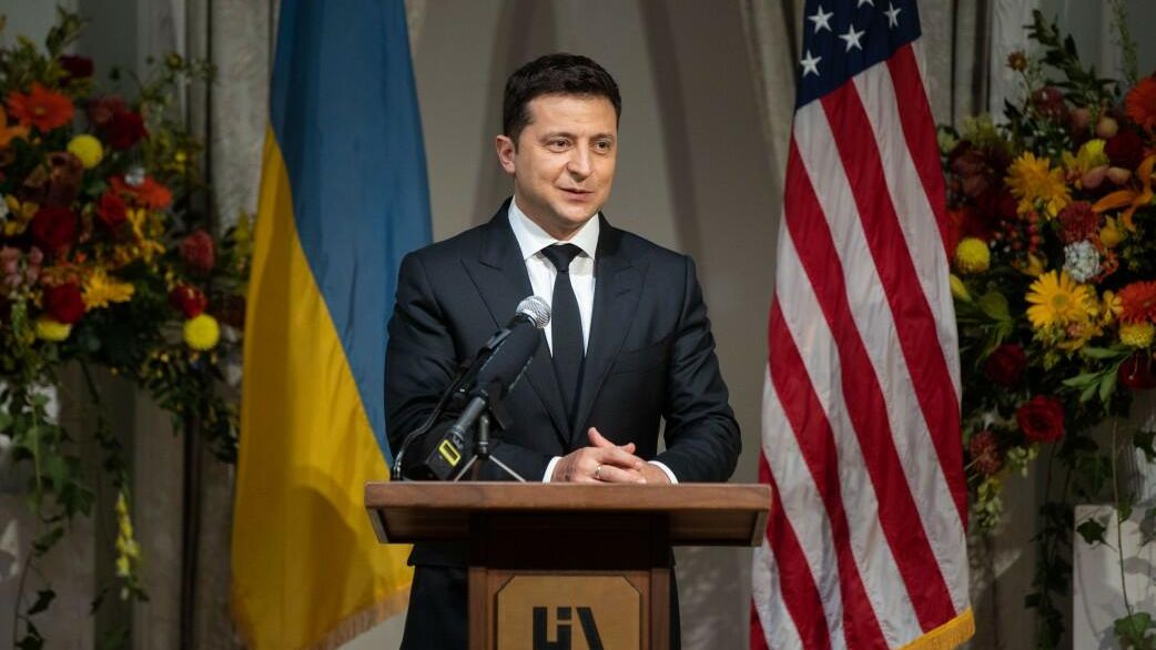 Президент Украины Владимир Зеленский во время визита в Нью-Йорк Президент Украины Владимир Зеленский во время визита в Нью-Йорк - РИА Новости, 1920, 24.01.2022