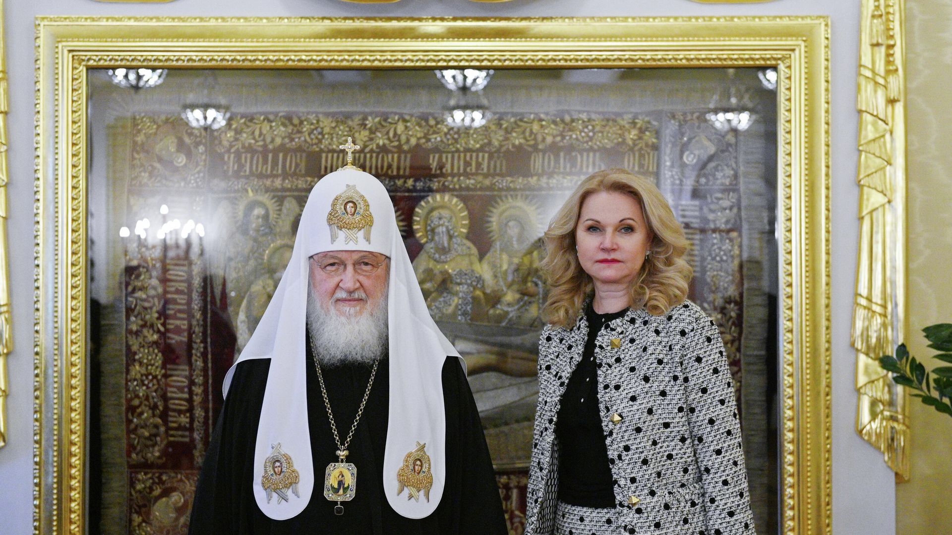 Встреча Святейшего Патриарха Московского и всея Руси Кирилла с заместителем председателя Правительства Российской Федерации Татьяной Алексеевной Голиковой в Патриаршей и Синодальной резиденци - РИА Новости, 1920, 22.09.2021