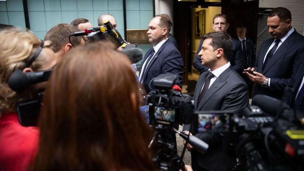 Президент Украины Владимир Зеленский во время проведения Генассамблеи ООН в Нью-Йорке Президент Украины Владимир Зеленский во время проведения Генассамблеи ООН в Нью-Йорке - РИА Новости, 1920, 23.09.2021