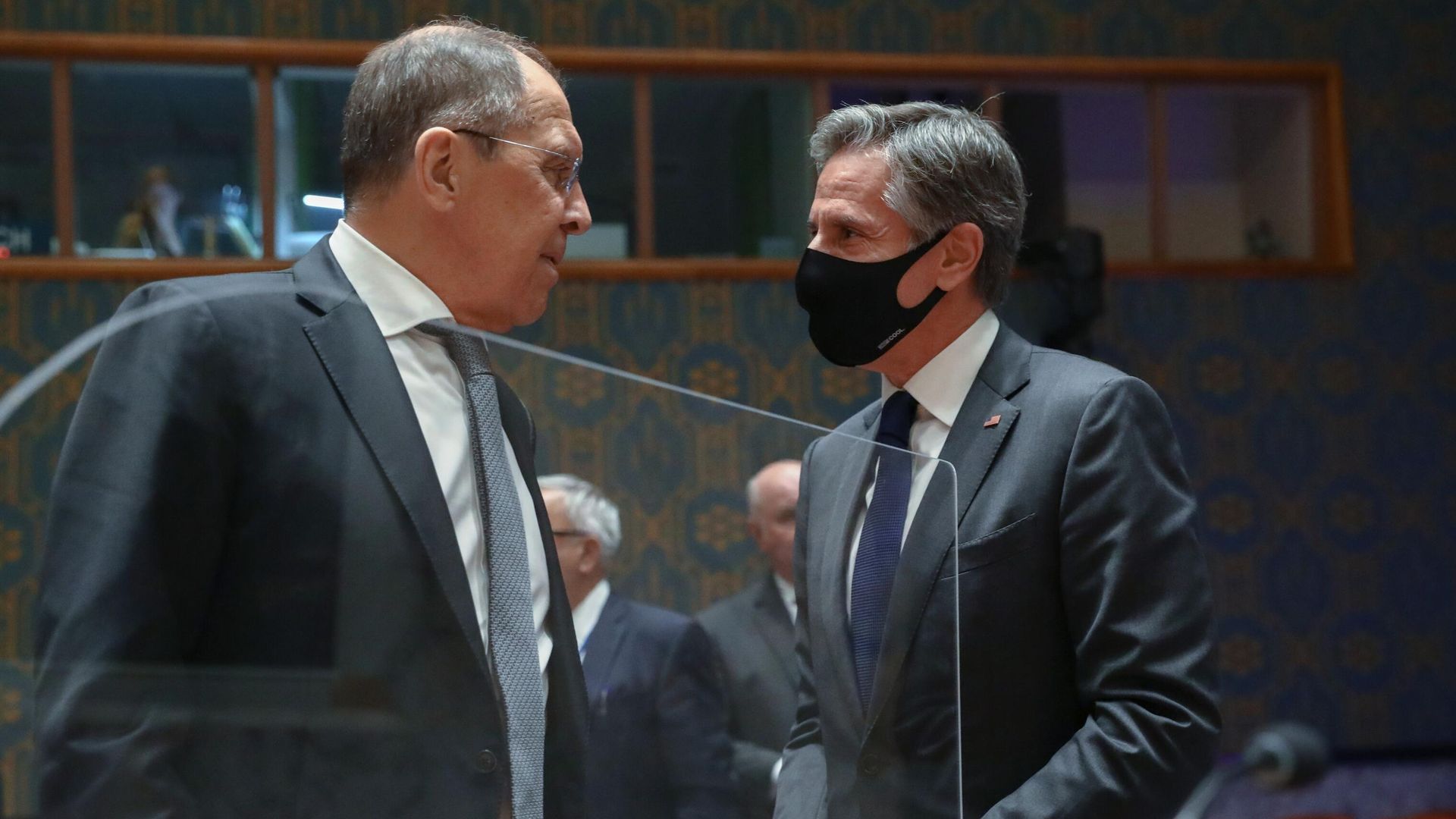 Министр иностранных дел России Сергей Лавров и государственный секретарь США Энтони Блинкен Министр иностранных дел России Сергей Лавров и государственный секретарь США Энтони Блинкен - РИА Новости, 1920, 19.01.2022