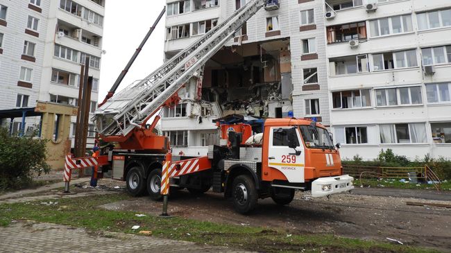 Последствия взрыва газа в Ногинске