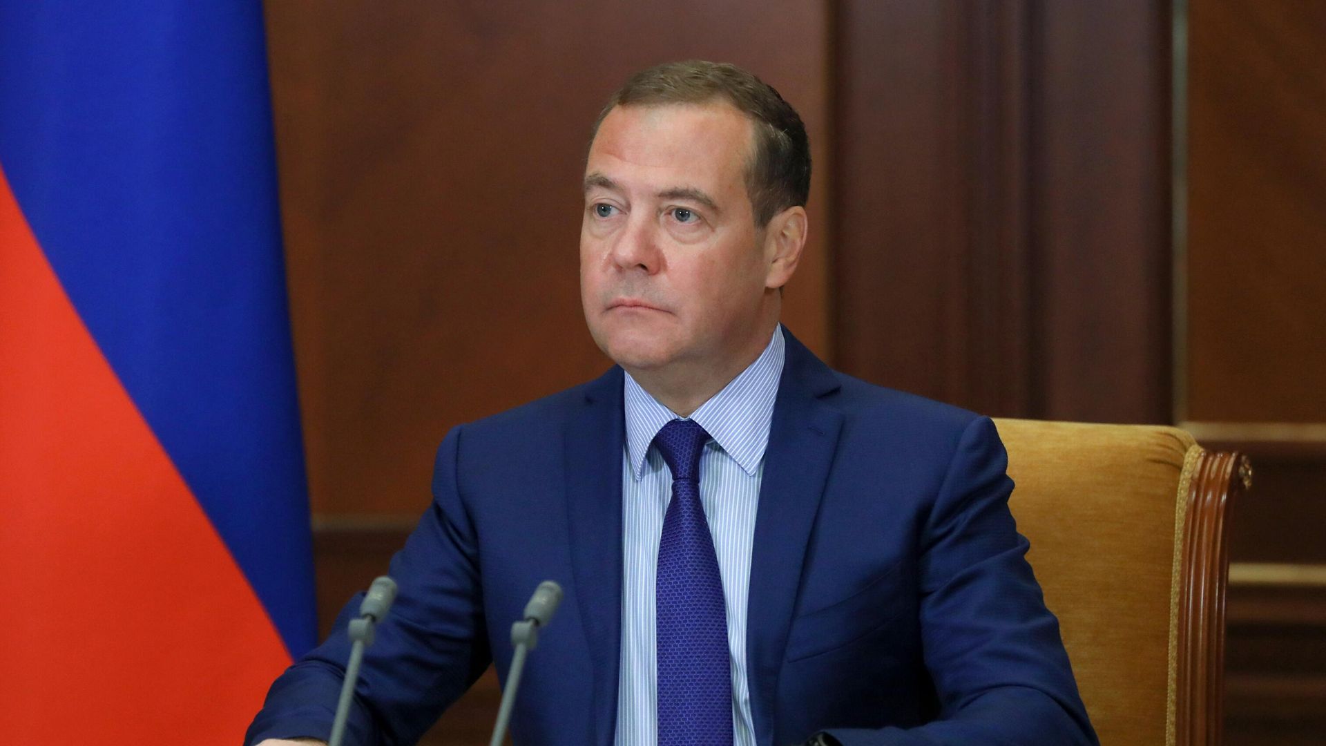 Председатель Единой России, заместитель председателя Совета безопасности РФ Дмитрий Медведев Председатель Единой России, заместитель председателя Совета безопасности РФ Дмитрий Медведев - РИА Новости, 1920, 12.10.2021